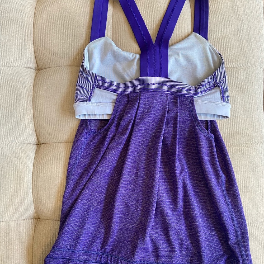 Purple Lululemon Rest Less Tank - Picture 4 of 5